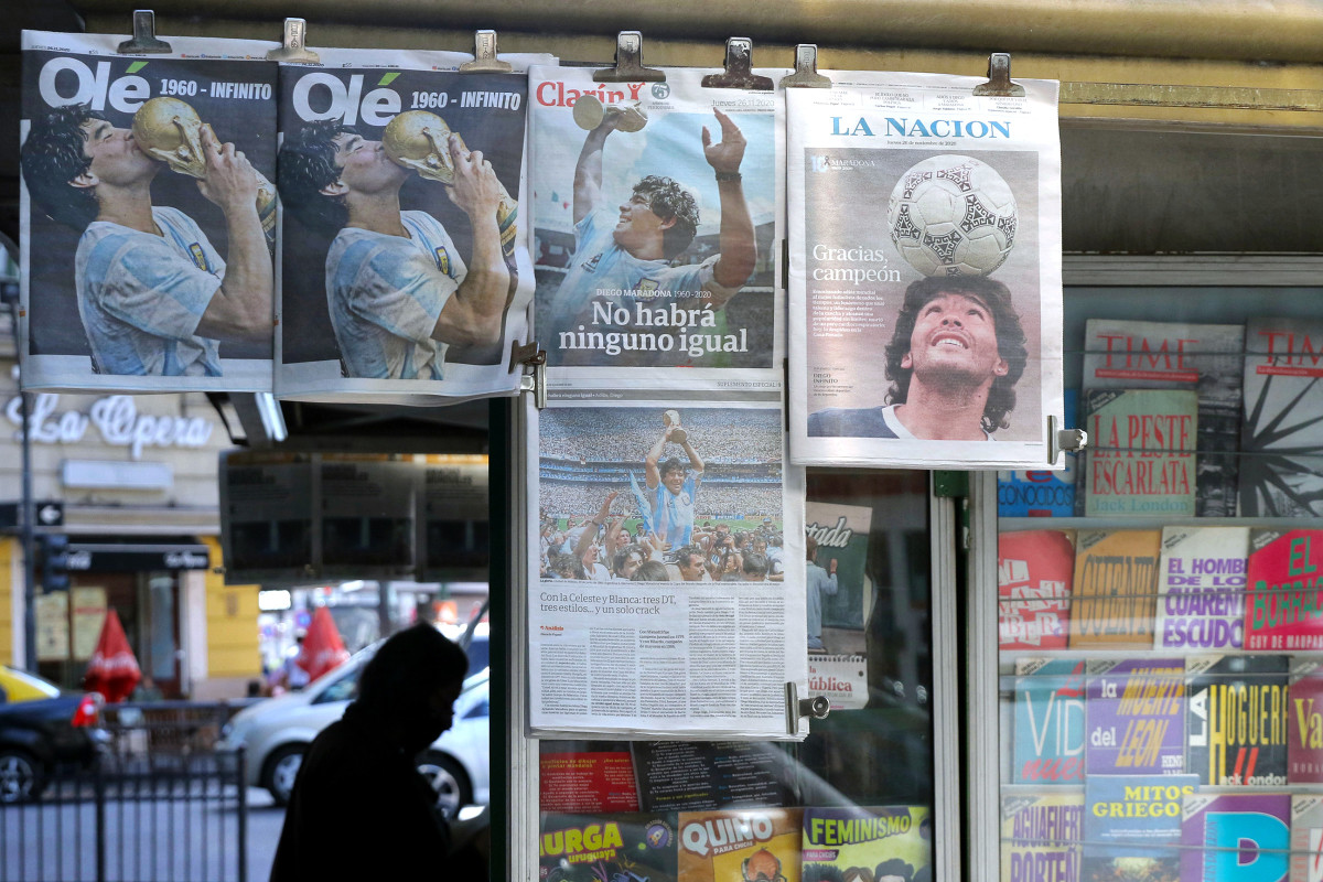 Maradona's death was front-page news on Nov. 26—and has remained so, loosely.